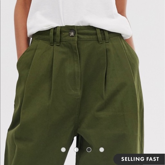 ASOS ovoid pleat front peg pants - Picture 3 of 3